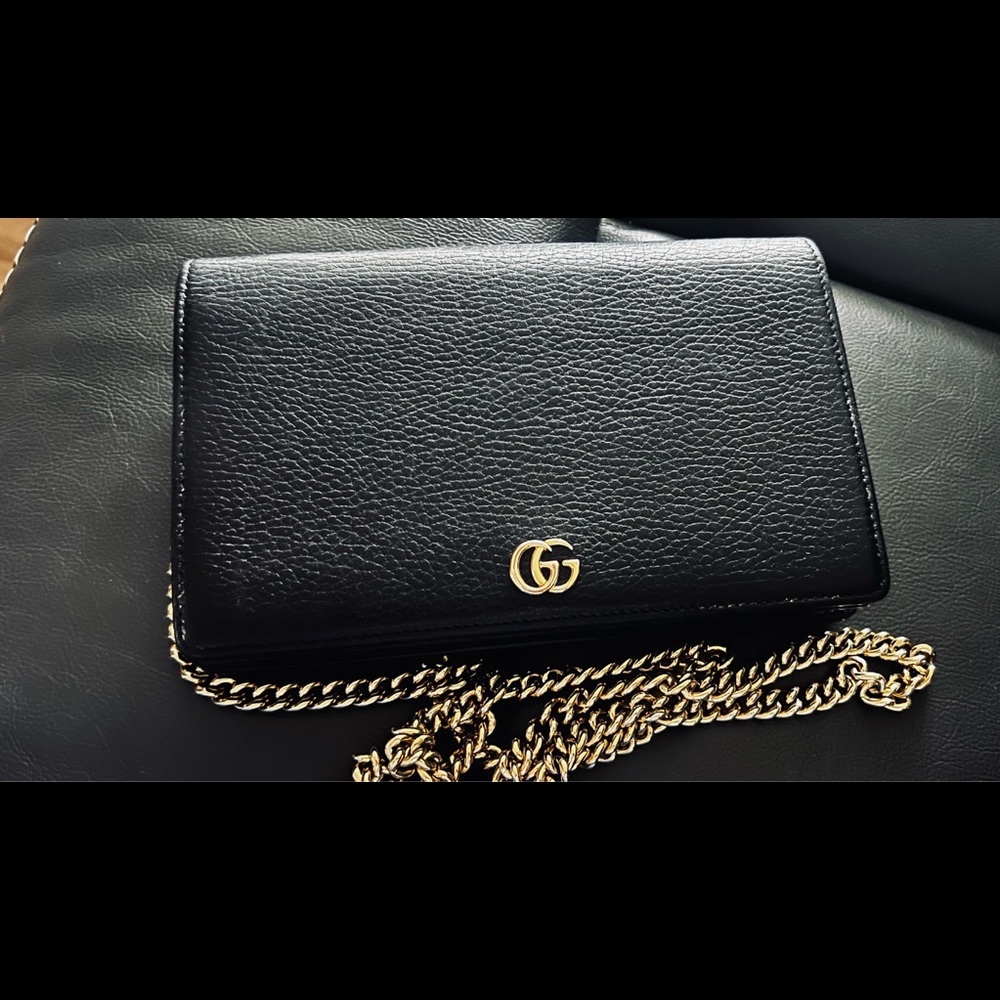 Gucci Marmont Leather Mini Chain Purse